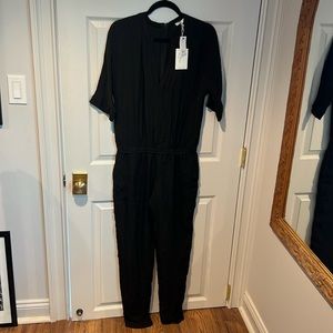 Joie silk elastic waist jumpsuit. Size S